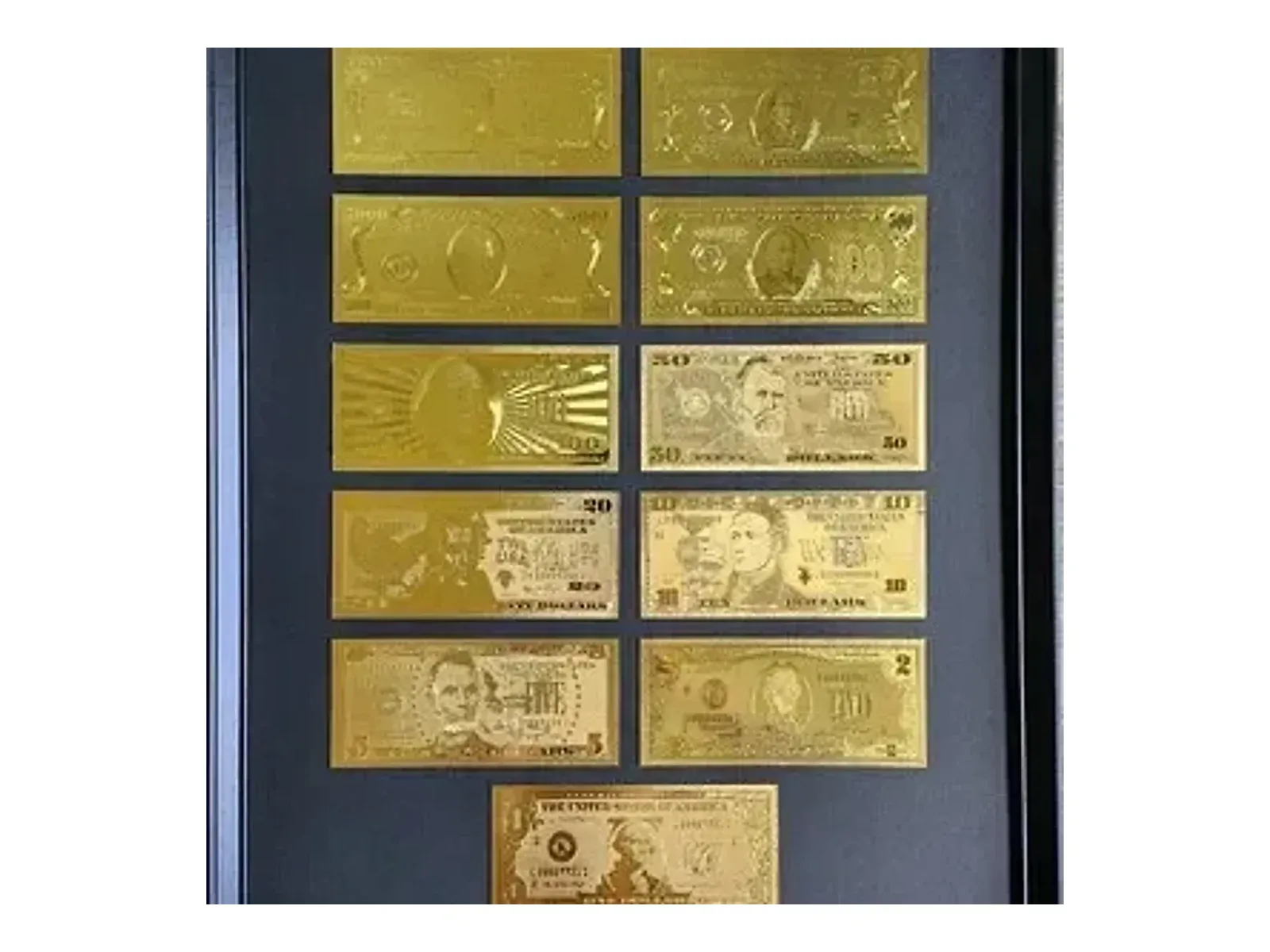 Complete Denomination Display Frame